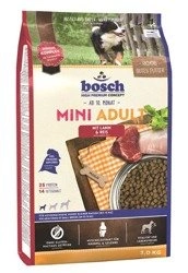 Bosch PetFood Bosch Mini Adult Lamb & Rice 3 kg - sucha karma dla dorosłych psów rasy małej, jagnięcina ryż 3kg