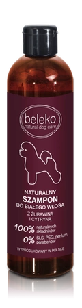 Beleko White Dog Shampoo Natural 200ml - szampon do białej sierści 200ml