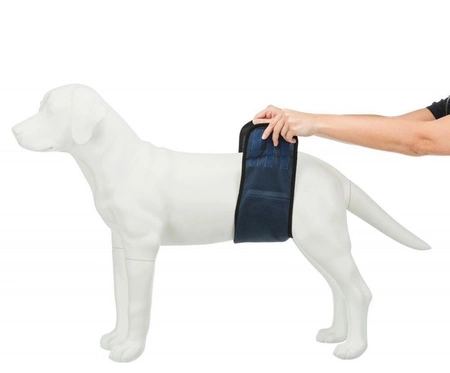 Trixie Pas na podbrzusze dla psa S-M 37-45 cm ciemnoniebieska