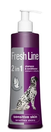 Dermapharm fresh line szampon z odżywką dla psów ze skórą wrażliwą 220 ml