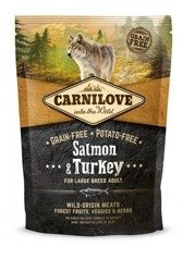 Carnilove Salmon & Turkey For Larege Breed Adult 1.5 kg - sucha karma dla dorosłych psów ras dużych z łososiem i indykiem 1.5kg