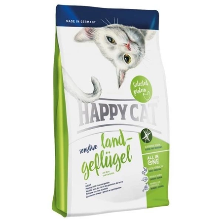 Happy Cat Sensitive Land - Geflugel 4 kg - sucha karma dla kotów z kurczakiem 4kg