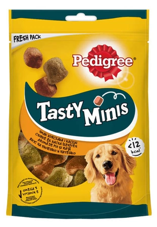 Pedigree Tasty Minis o aromacie kurczaka i kaczki 130 g - przysmak dla psów 130g