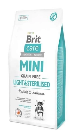 Brit Care Mini Grain-Free Light & Sterilised 2 kg - bezzbożowa karma dla dorosłych psów ras miniaturowych z nadwagą lub sterylizowanych 2kg