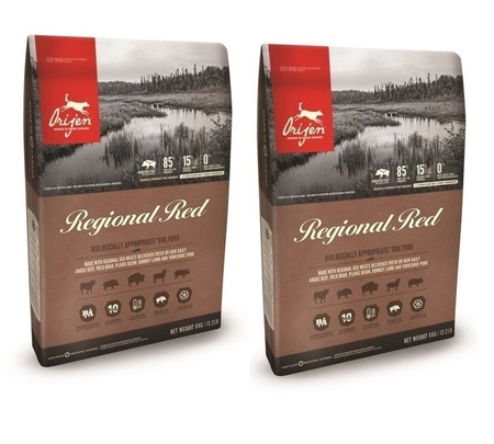Orijen Regional Red 2x 2 kg - sucha karma dla psów 4kg