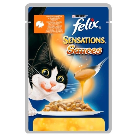 Felix Sensations Sauces Karma dla kotów z indykiem 100 g
