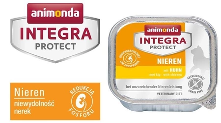 Animonda Integra Protect Nieren mit Huhn 100 g - mokra karma dla kotów z niewydolnością nerek z kurczakiem 100g