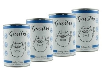 Gussto Fresh karma dla kotów  świeży indyk z tuńczykiem 4x400g
