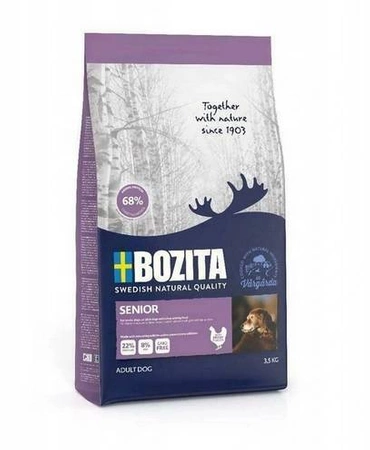 BOZITA Naturals Senior 3,5 kg - sucha karma dla dorosłych i starszych psów, kurczak 3,5 kg