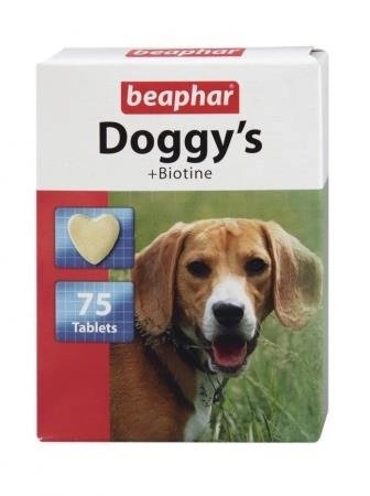 Beaphar Doggy's + Biotine 75 szt - przysmak witaminowy dla psów z biotyną 75szt