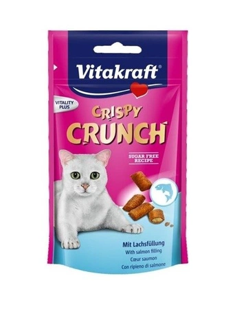Vitakraft Crispy Crunch mit Lachsfullung 60 g -  przysmak dla kotów z łososiowym nadzieniem 60g