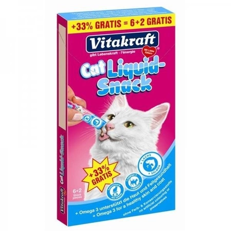 Vitakraft  Liquid Snack Cat 6x15g + 33% gratis - płynny przysmak dla kota 6x15g+33% GRATIS
