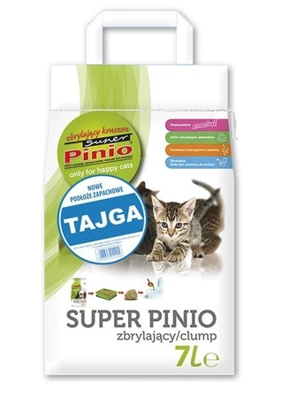 Certech Super Pinio Clumb Tajga 7 l -  żwirek drewniany dla kotów o zapachu lasu tajga 7l