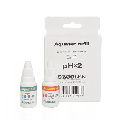 Zoolek Aquaset refill pH x2- uzupełnienie testu do pomiaru odczynu