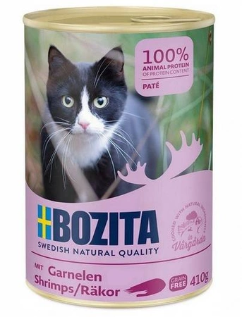 BOZITA Feline mit Garnelen 410 g - mokra karma dla kotów dorosłych, krewetki 410 g