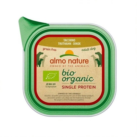 Almo Nature Bio Organic Single Protein Tacchino 150 g - karma mokra dla psa indyk 150g