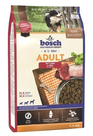 Bosch PetFood Bosch Adult Mit Lamm & Reis 3 kg - sucha karma dla dorosłych psów z jagnięciną i ryżem 3kg