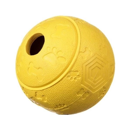 Barry King Piłka na przysmaki z labiryntem żółta M 8 cm