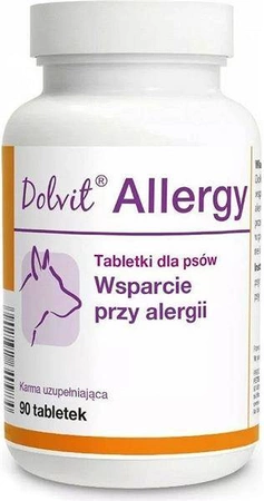Dolfos Dolvit Allergy 90 tab. - suplement diety dla psów