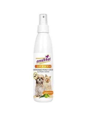 EUROWET AMIWET spray ochronny na pchły i kleszcze pies kot 200 ml
