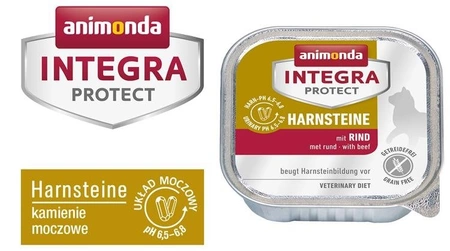 Animonda Integra Protect Harnsteine mit Rind 100 g - mokra karma dla kotów ze zwyrodnieniem stawów z wołowiną 100g