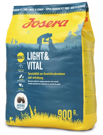 Josera Light&Vital 900 g - sucha karma dla dorosłych psów z nadwagą i o malej aktywności fizycznej 900g