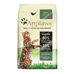 APPLAWS Dry cat Adult kurczak i jagnięcina karma dla dorosłych kotów 7,5 kg