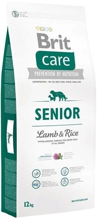 Brit Care Senior Lamb&Rice - sucha karma dla starszych psów jagnięcina i ryż 12kg
