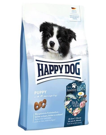 Happy Dog Fit&Vital Puppy, 4 kg - sucha karma dla szczeniąt, 1-6 miesięcy, 4 kg