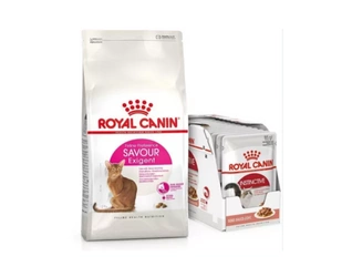 Royal Canin Cat Food Exigent Savour Sensation 10 kg - sucha karma dla kotów dorosłych, wybrednych + Royal Canin Instinctive 12x85g GRATIS