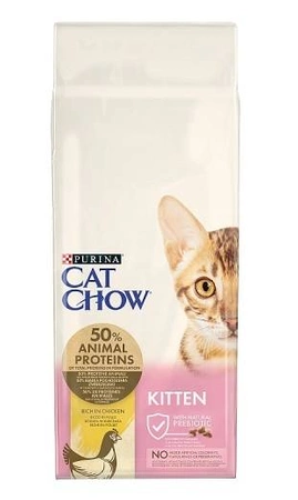 Purina Cat Chow Kitten Rich in Chicken 15 kg - sucha karma dla kociąt z kurczakiem 15kg