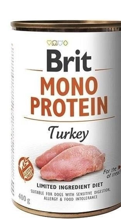 Brit Mono Protein Turkey 400 g - mokra karma dla psów z indykiem 400g