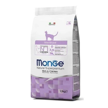 MONGE Cat Sterilised 400g - sucha karma dla kotów sterylizowanych, 400 g