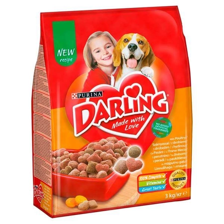 Darling Sucha karma dla dorosłych psów z drobiem 3 kg