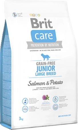 Brit Care Junior Large Breed Grain Free Salmon & Potato 3 kg - sucha karma dla szczeniąt ras dużych z łososiem i ziemniakami 3kg