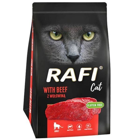 Rafi Cat z wołowiną, 1,5 kg - sucha karma dla kotów dorosłych, 1,5 kg