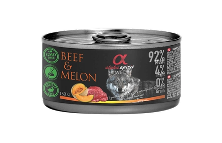 Alpha Spirit Adult All Breed Beef & Melon 150 g - mokra karma dla dorosłych psów wszystkich ras wołowina i melon 150g