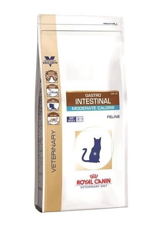 Royal Canin Cat Gastro Intestinal Moderate Calorie Feline 4 kg - sucha karma dla kotów z tendencją do nadwagi 4kg