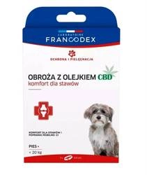 FRANCODEX Obroża z olejkiem CBD 60 cm dla psów o wadze poniżej 20 kg - 1 szt.
