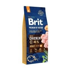 Brit Premium By Nature Adult Medium Chicken 15 kg - sucha karma dla dorosłych psów rasy średniej z kurczakiem 15kg