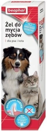 Beaphar Żel Do Mycia Zębów Dla Psa i Kota 100 g - żel do mycia zębów dla psów i kotów 100g