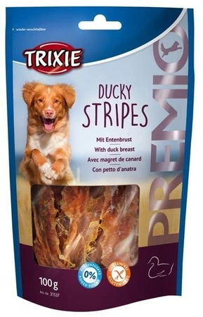 Trixie Premio Ducky Stripes 100 g - Paski dla psów z kaczki 100g