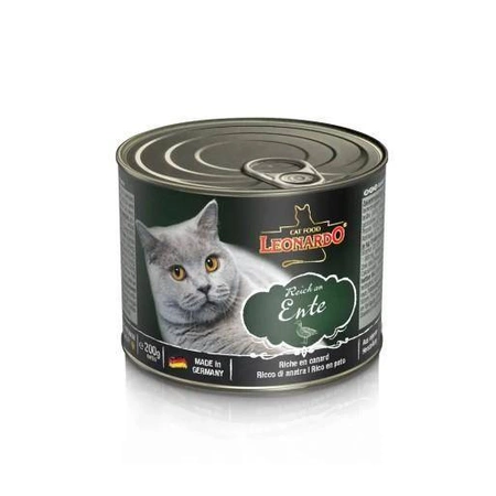 LEONARDO Quality Selection 200 g - mokra karma dla kotów, bogata w kaczkę, 200 g
