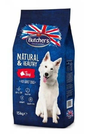 Butcher's Natural&Healthy Dog Dry z Wołowiną 15 kg - sucha karma dla psów z Wołowiną 15kg