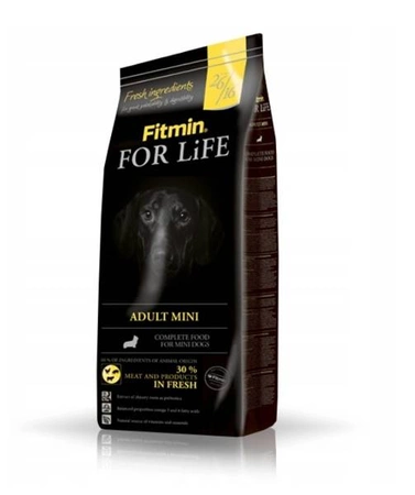 Fitmin For Life Adult Mini 15 kg - sucha karma dla dorosłych psów rasy małej 15kg