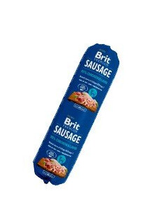 BRIT Sausage Kurczak i jagnięcina 800 g kawałkami mięsa w bulionie
