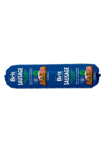 BRIT Sausage Chicken Indyk i groszek 800 g kawałkami mięsa w bulionie