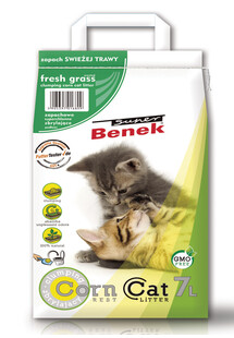 Certech Super Benek Corn Cat  Fresh Grass 2x7 l - żwirek dla kotów o zapachu świeżej trawy (14 l)