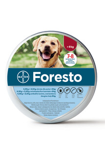 FORESTO Obroża dla psa przeciw kleszczom i pchłom powyżej 8 kg
