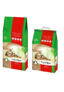 JRS Cat's best eco plus 40 l + 20 l- zestaw zwirek drewniany dla kota